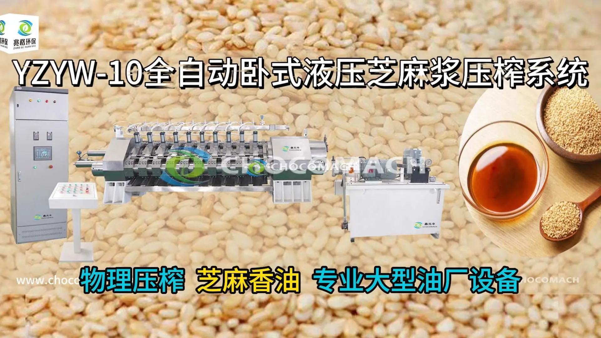 YZYW-10缸组芝麻榨油机物理压榨芝麻香油